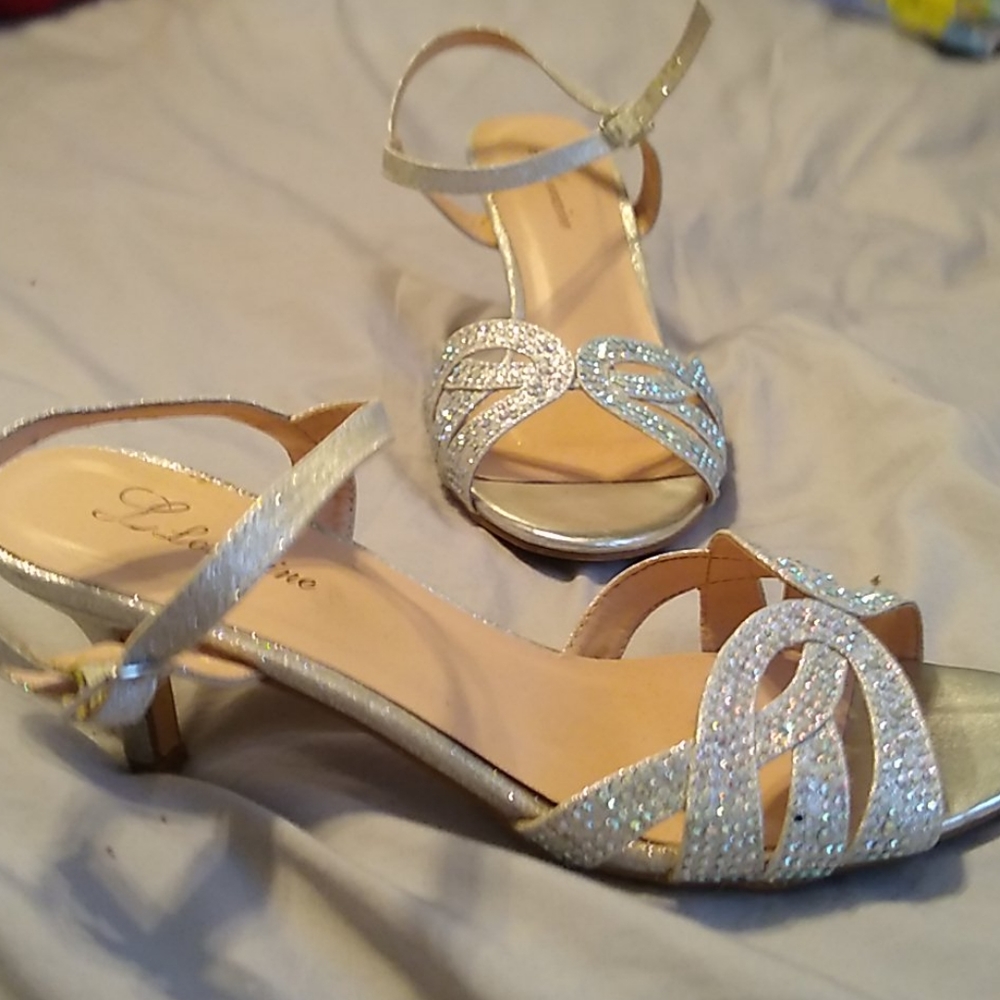 Glitter/bedazzled small heels